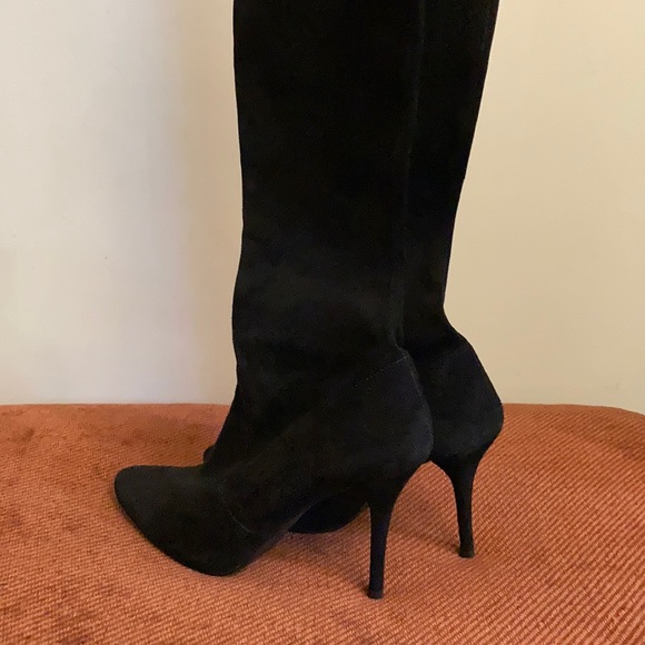 Stuart Weitzman Knee-High Crepe Boots - Picture 3 of 7